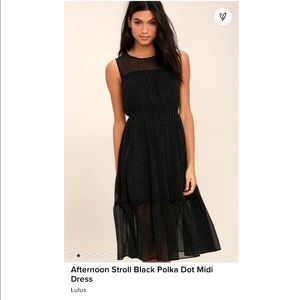 Lulus Polla Dot midi dress